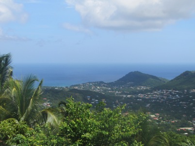 The view from our taxi tour in St. Lucia